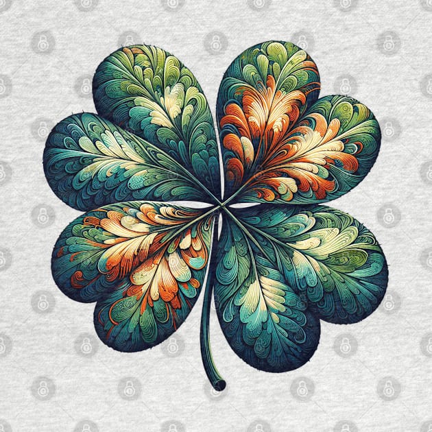 Artful Clover Leaves by athirdcreatives